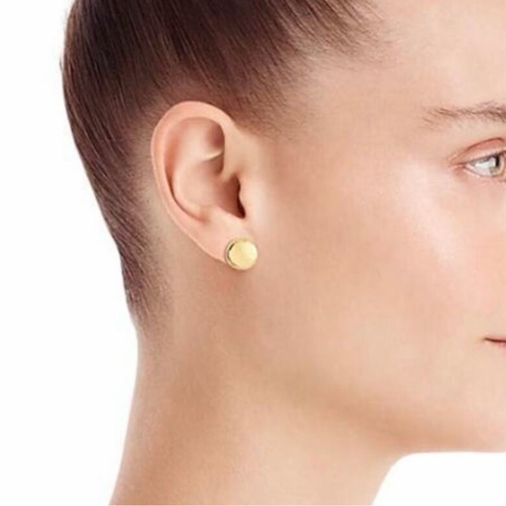 NWT J.Crew dainty gold-plaited ball-stud earrings